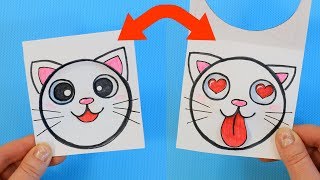 Антистресс открытка с Котиком
