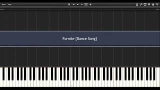 Fortnite (Dance Song) Easy Tutorial [Piano-Synthesia]