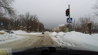 Дорога через Шиханы (Вольск-17) (ул.Ленина - ул. Школьная), Саратовская обл., 1 марта 2019 г.