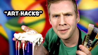 I tried these 10 "Art Hacks" so you don't have to!...