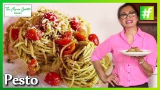 How-to Make Spaghetti with Pesto Sauce - Maria Goretti