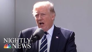 Donald Trump Slams Bannon, Who Called Trump Tower Russia Meeting ‘Treasonous’ | NBC Nightly News