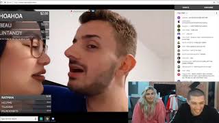 Tracksuit Andy Cringiest Kiss on Livestream w/ Scam Pepper / Chat Reaction