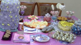 أفكار وإقتراحات لبوفيه حفلات الأطفال أو أعياد الميلاد من مطبخ سلسبيل / Buffet d'anniversaire enfants