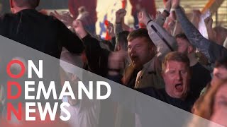 England Fans LOSE IT Over World Cup Victory Against Wales
