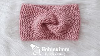 ÖRGÜ BANDANA YAPILIŞI /1 saatte hazır/ #howtoknitheadband