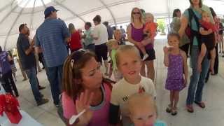 Cute Kids at Biggest Ice Cream Social Castle Rock, CO White Pavilion