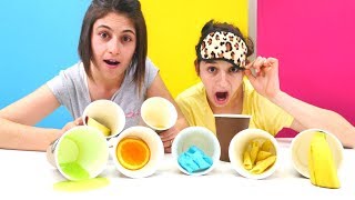 Komik çocuk videosu. Ayşe ve Asu Ela ile yeni Challenge! Koku oyunu izle!