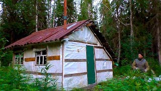 ЖИЗНЬ В ТАЙГЕ \ СЛУЧАЙНО ПОПАЛИ В ЛЕСНУЮ ИЗБУ \ НОЧЁВКА В ЛЕСУ \  РЫБАЛКА 2018
