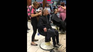 Girl Shaves Head For Friend