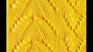 АЖУРНЫЕ УЗОРЫ спицами - фото - 2019 / Openwork pattern spokes - Photo