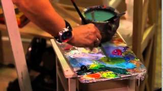 МАСТЕР КЛАСС ЖИВОПИСИ  Пейзаж акрилом  Уроки живописи и рисования  Oil painting lesson