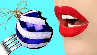 Съедобные новогодние игрушки / 8 пранков над друзьями