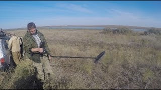 Раскопки в Астраханской области. Браслет XV... века. Minelab X-Terra 705