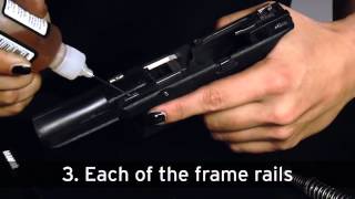 Como lubricar y Limpiar una Glock