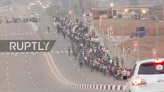 Cameroon: Thousands flock to Yaounde's Olembe stadium for AFCON final