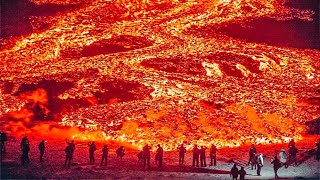 New fissure ! Largest Lava Eruption in Iceland ! Geldingadalur Volcano !