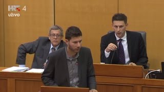PRVI OBRAČUN U SABORU: Božo Petrov nakon nekoliko upozorenja oduzeo riječ Ivanu Pernaru