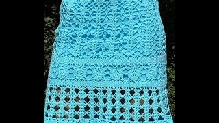 УЗОР КРЮЧКОМ для ЮБКИ - 2019 / CROCHET PATTERN SKIRT for /  Häkelmuster SKIRT für