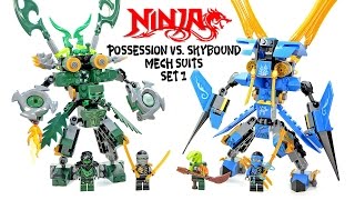 Ninjago Possession vs Skybound Mech Suit Unofficial LEGO Knockoff Set 1 Speed Build