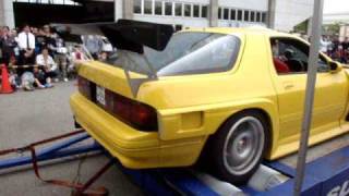 RX-7 FC3S exhaust sound 377ps マフラーの音　ウェストゲート　大気解放