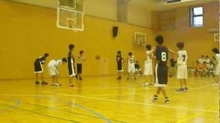 私立中学バスケットボール新人戦成城学園第二戦　２０１２・８．２１