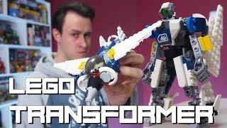 #GeekBrick Самоделка Трансформер-истребитель / LEGO MOC Transformer Battle Jet