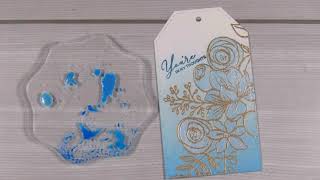 Blue Ombre with pearl - simple cardmaking|| July 2019 #Aliexpress
