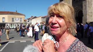 France: Mourners attend funeral ceremony for murdered priest in Saint-Laurent-sur-Sevre