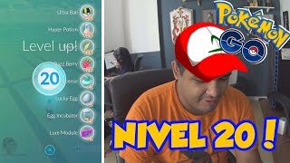 CHEGUEI NO NÍVEL 20 NO POKEMON GO!