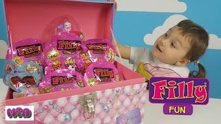 ✔ NEW 2016 FILLY ROYALE Распаковка игрушек сюрпризов лошадки Филли в яйце и чемоданчике
