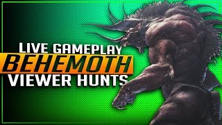 ? MHW BEHEMOTH IS HERE! BEHEMOTH VIEWER HUNTS! Monster Hunter World Update