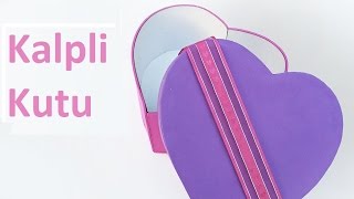 Kalpli Makyaj vb. Kutusu - Yapımı ( kolay ve şık )