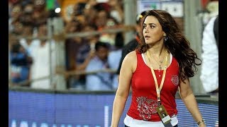 sexy preity zinta during match delhi vs Punjab IPL 2018