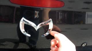 how to make the evil m mazda emblem mazda 3 2006