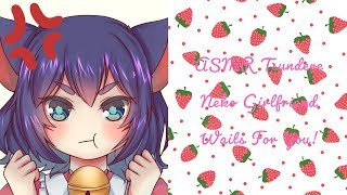 ASMR Tsundere Neko Girlfriend Waits for You!