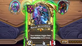 GOLDEN Baron Rivendare to start of the NEW YEAR!! | Hearthstone | Battlegrounds