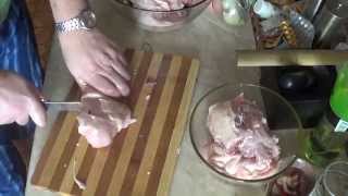 Нож Eland от Cold Steel. Режем курицу и разговариваем.