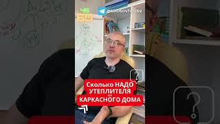 Сколько кубометров утеплителя надо в каркасный дом? #shorts #колосовхауз