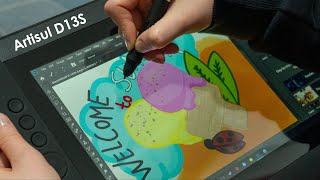 Buse'yle Çizim Tableti İncelemesi ve Çizimleri... Profesyonel Artisul D13S 1080p Çizim Tableti