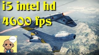 war thunder gameplay i5 intel hd 4600 fps