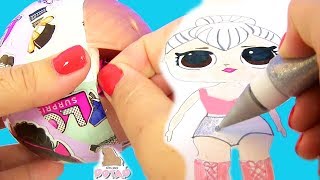 How to Draw #LOL Surprise Baby Doll. Coloring Pages Book for Kids Раскраска для Девочек для Детей