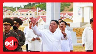 Kim Jong-Un Visits ‘Socialist Fairyland’ Village Rebuilt After Typhoon