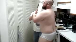 Mohawked Chubby Bear Wearing Undies