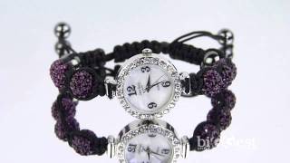 Purple Shamballa Watch