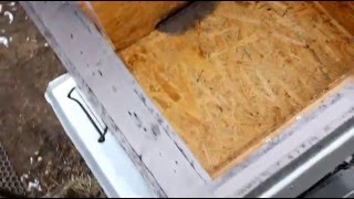 Утепленный улей из OSB-3 "Левша". Beehive made from OSB-3 plywood "Lefty".