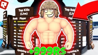 ?ПОПАЛ СРАЗУ В 2 ТОПА! | +НОВЫЕ КОДЫ в Симулятор КАЧКА в РОБЛОКС ? Muscle Legends | ПОЗЗИ