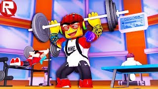 РОБЛОКС ОТКРЫЛ СВОЮ КАЧАЛКУ И СТАЛ СУПЕР КАЧКОМ В ROBLOX видео веселая игра как мультик для детей
