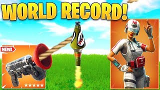 *WORLD RECORD* Fastest Ground To Max Height w/ GRAPPLER! (Fortnite Best Moments 263)