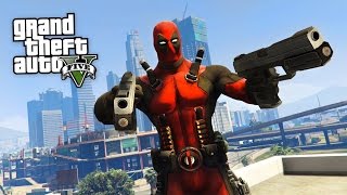 DEADPOOL SU GTA 5! DEADPOOL DEVASTA LOS SANTOS! (DEADPOOL MOD)